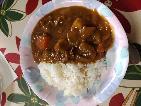 りんご入りカレーライス